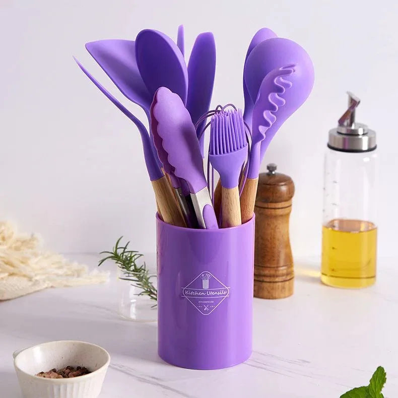Silicone Spoon Kit for Kitchen