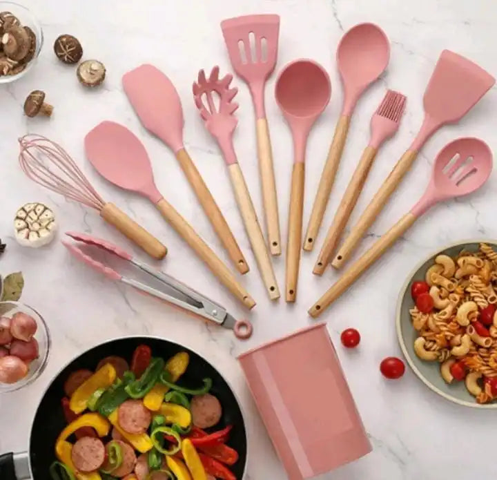 Silicone Spoon Kit for Kitchen