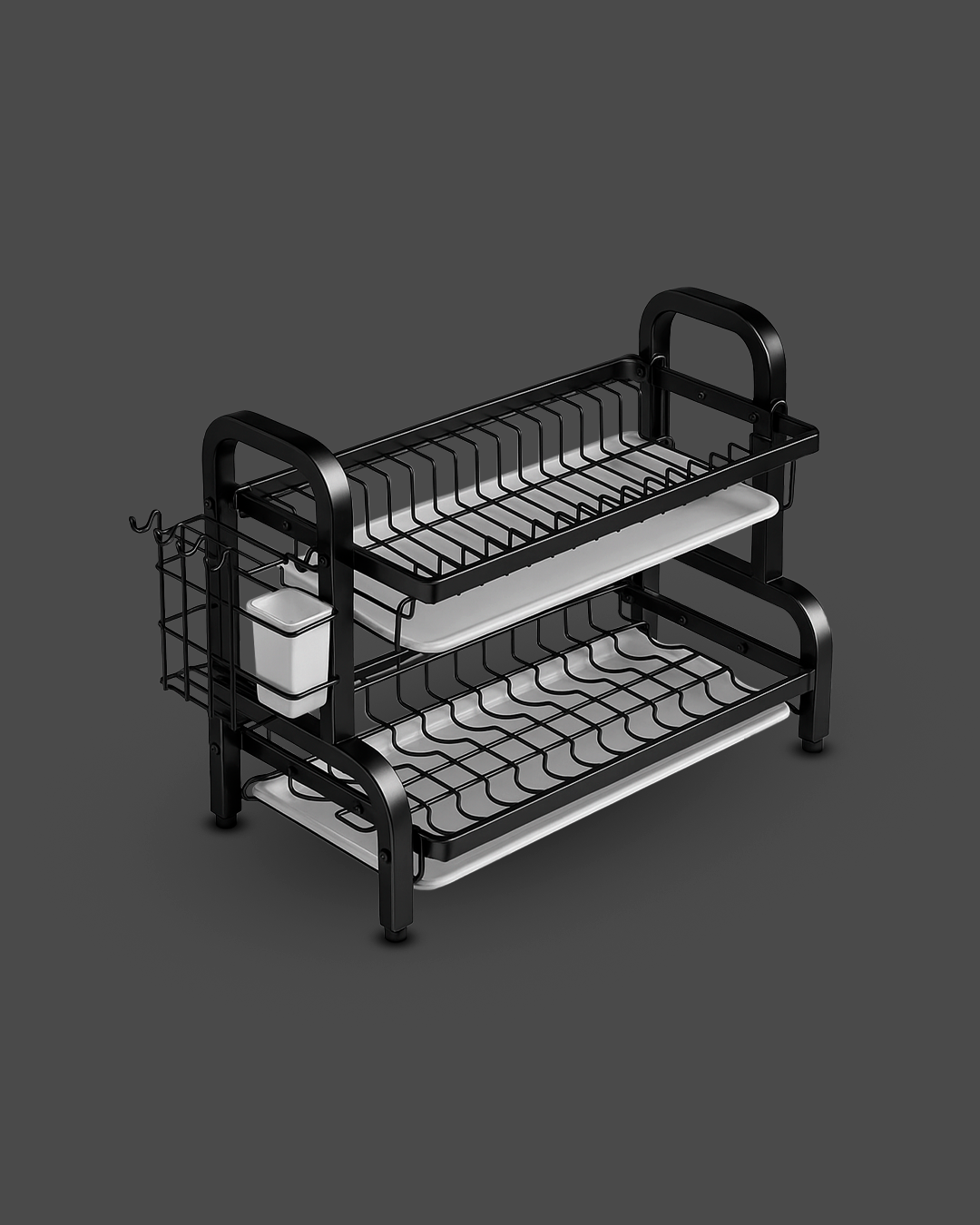 Multi-functional 2-Tier Dish Rack