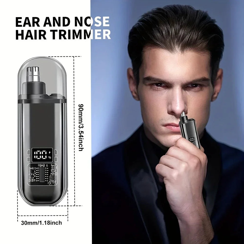 USB Rechargeable Nose &amp; Ear Hair Trimmer for Men