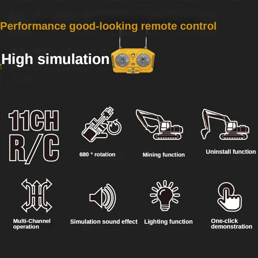 Remote Control Excavator 4x4