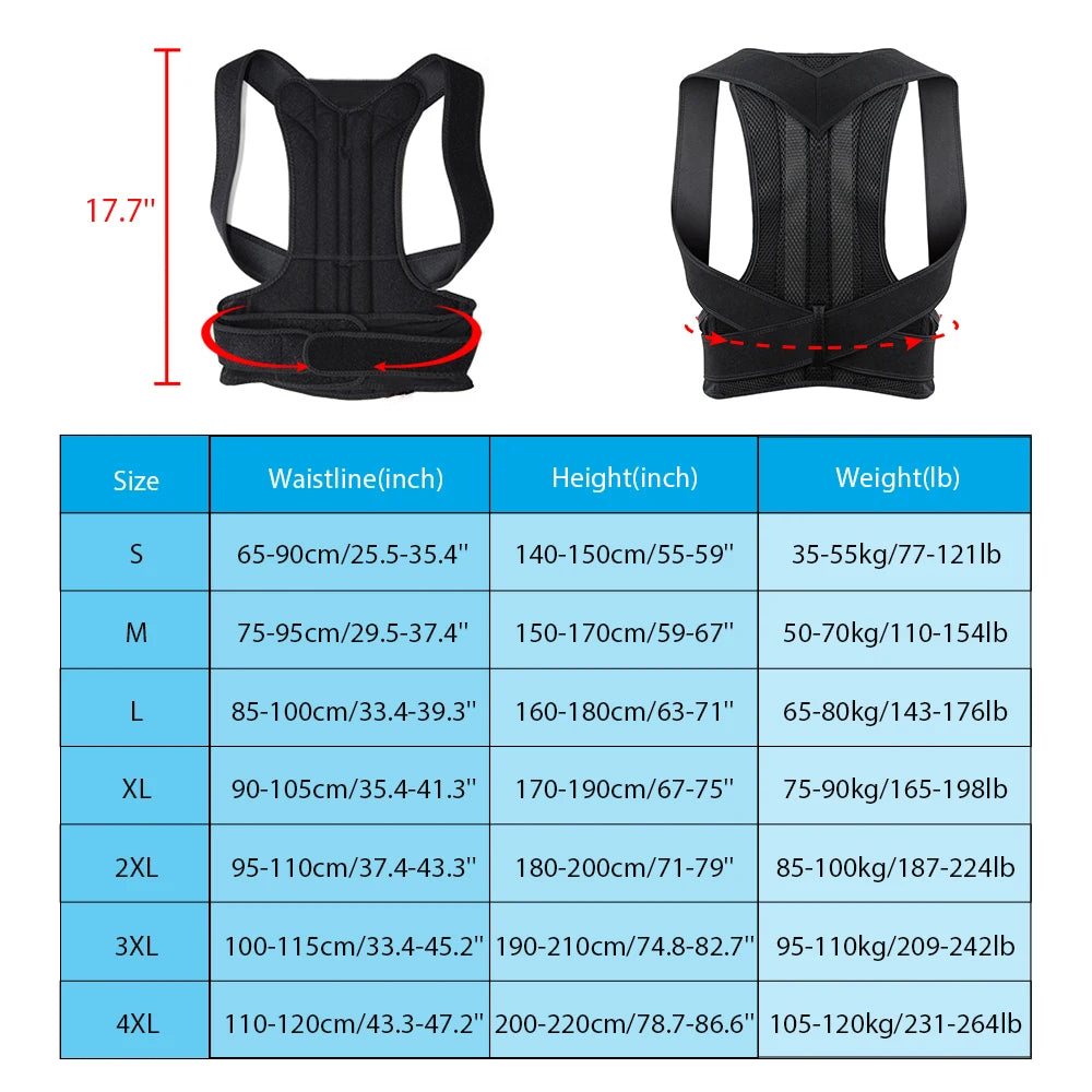 Back Brace Posture Corrector for Women &amp; Men
