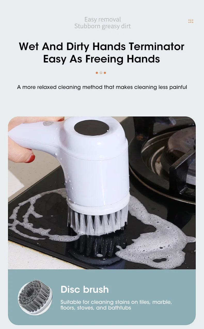 Cordless Electric Spin Scrubber