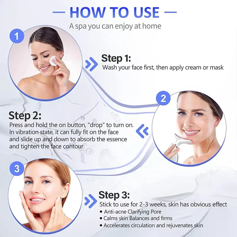 7 Colors EMS Neck Beauty Device Face