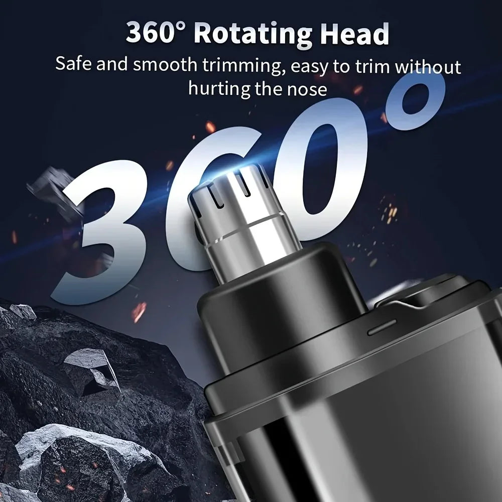 USB Rechargeable Nose &amp; Ear Hair Trimmer for Men