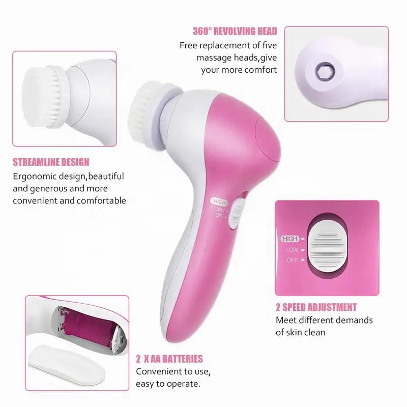 Electric 5 IN 1 Electric Facial Cleanser
