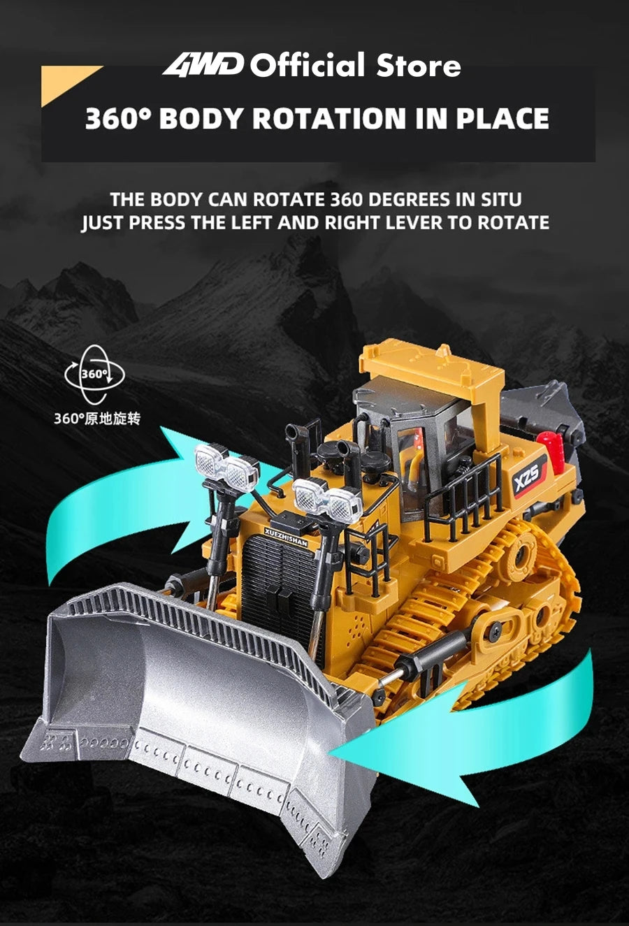 Remote Control Excavator 4x4