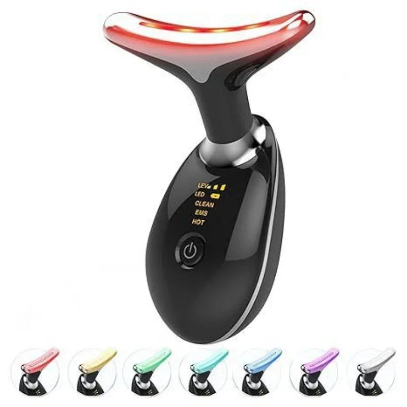 7 Colors EMS Neck Beauty Device Face