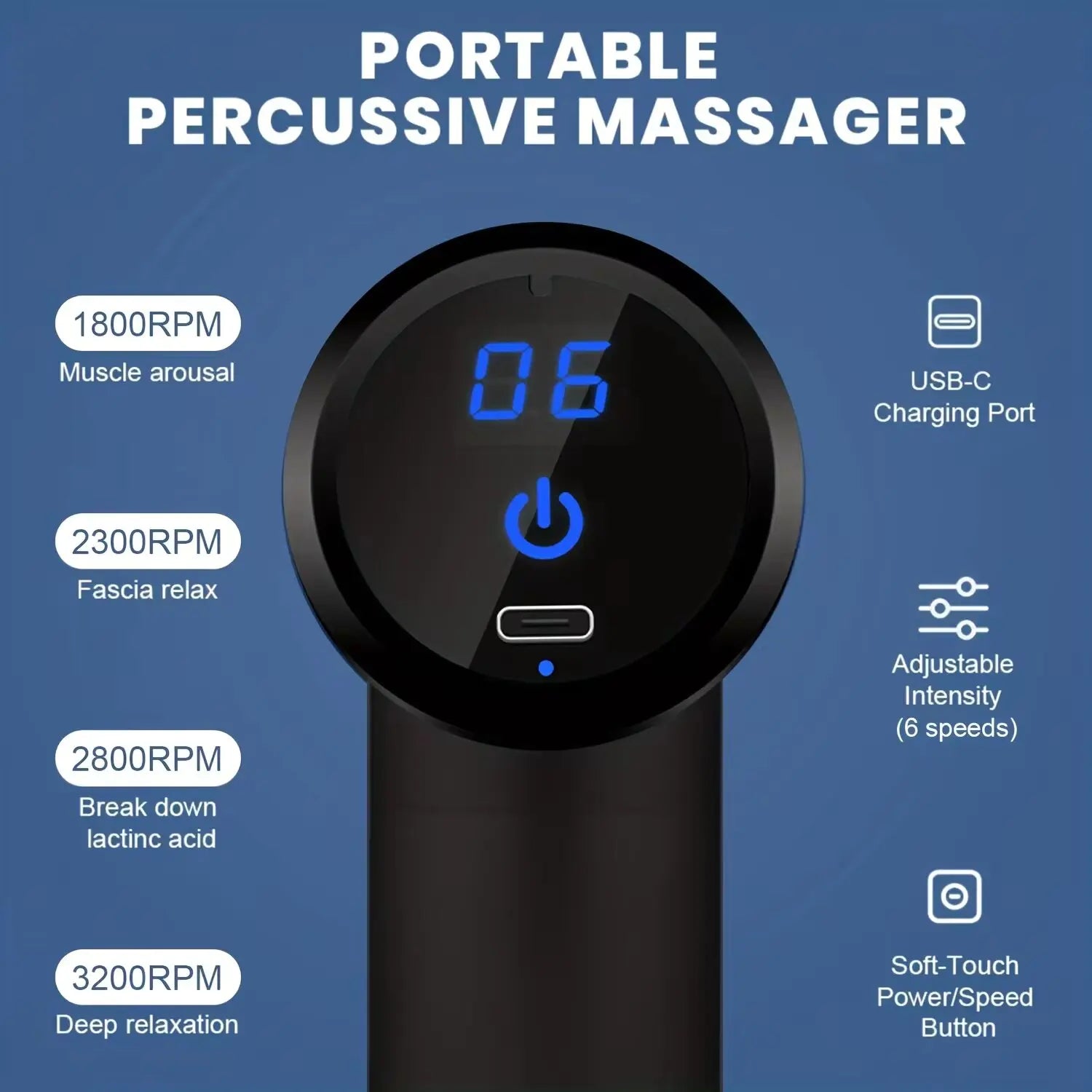 Portable Fascial Massage Gun Electric