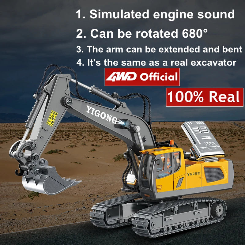 Remote Control Excavator 4x4