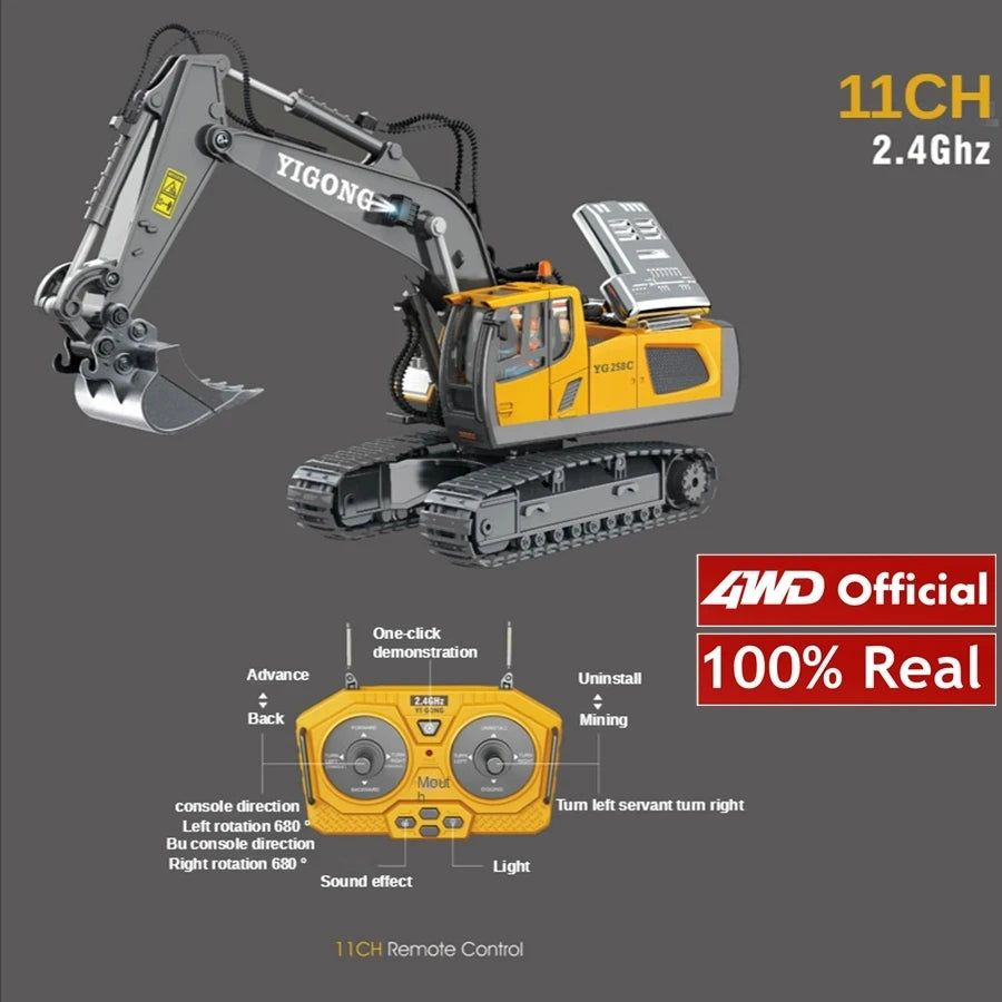 Remote Control Excavator 4x4