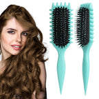 Brush for combing and styling male and female curls