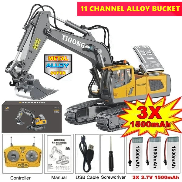 Remote Control Excavator 4x4