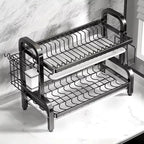 Multi-functional 2-Tier Dish Rack