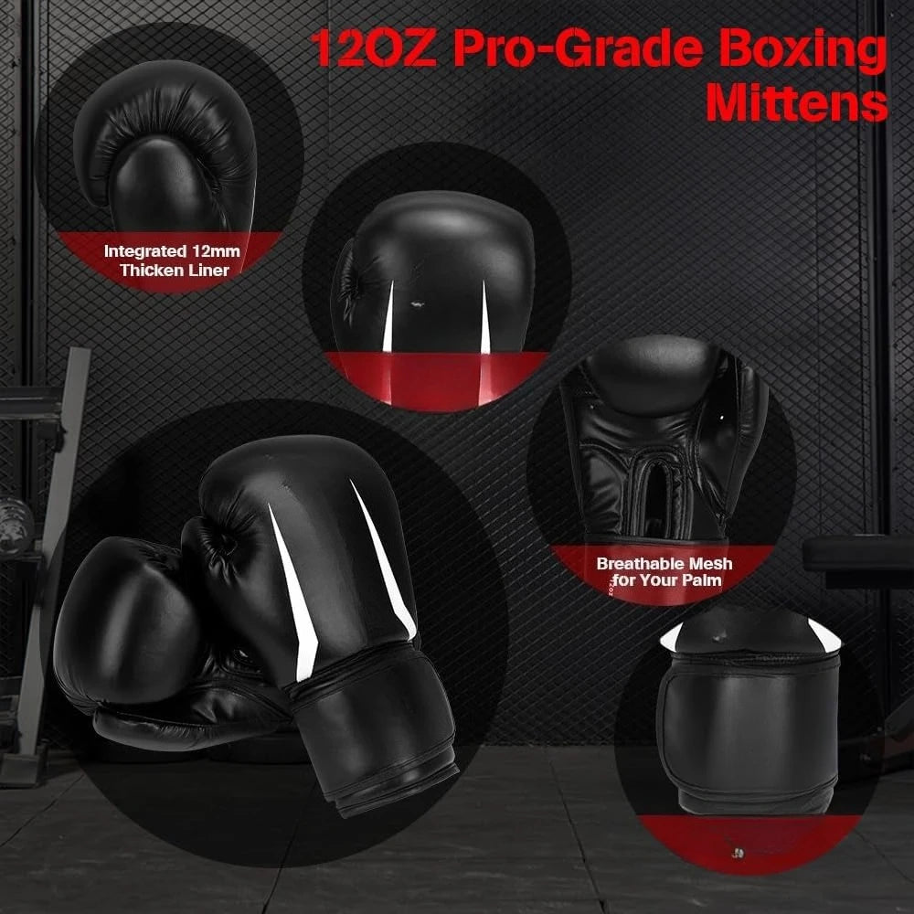 Punching Bag with Boxing Gloves