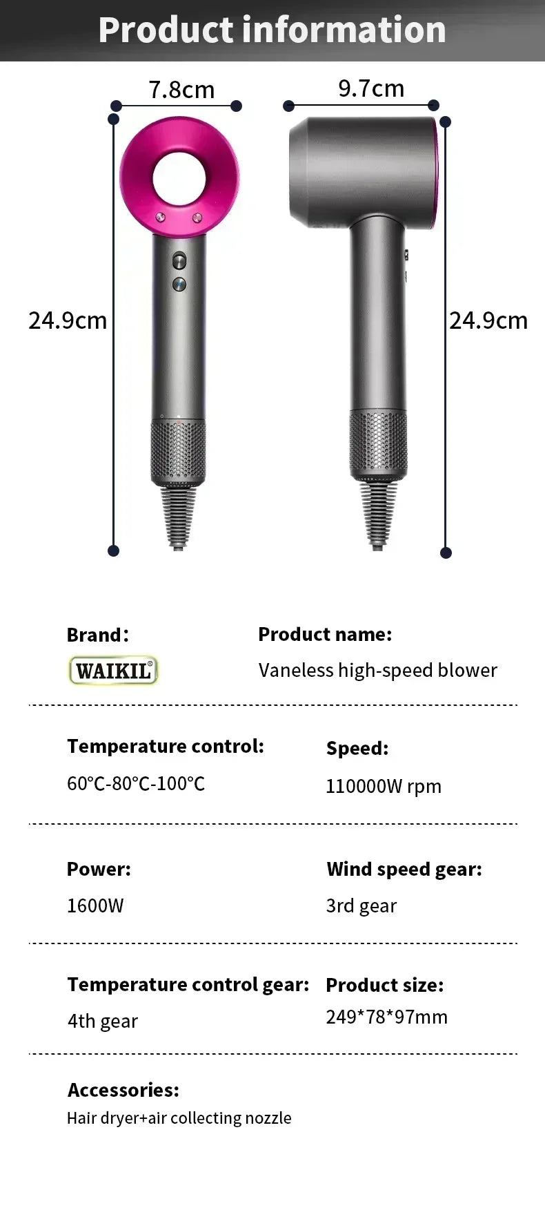 5 in 1 Professional Hair Dryer