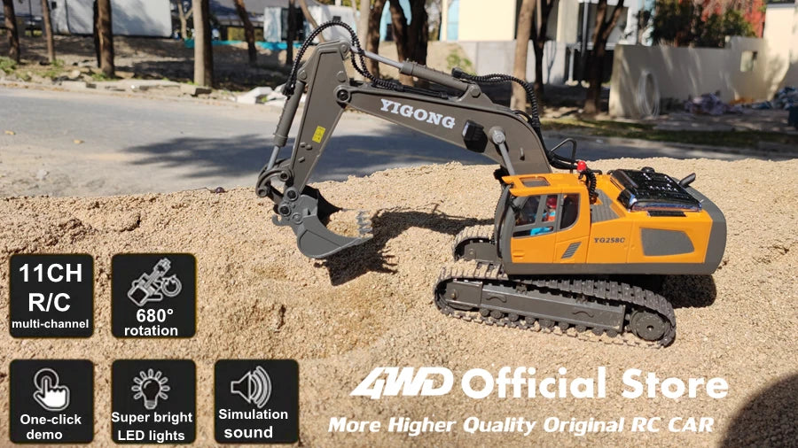 Remote Control Excavator 4x4