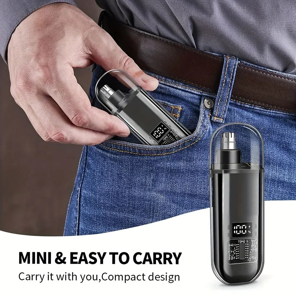 USB Rechargeable Nose &amp; Ear Hair Trimmer for Men