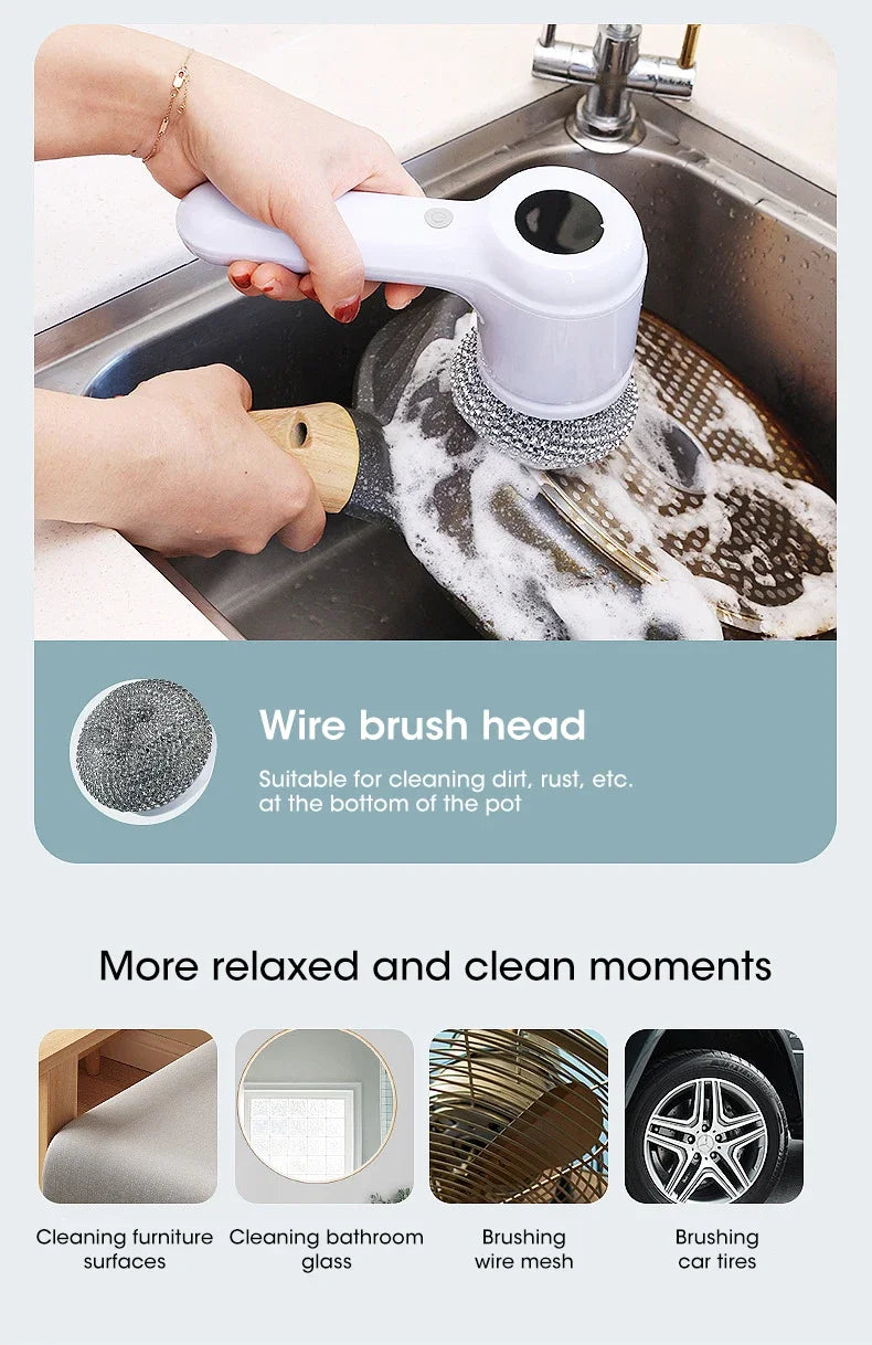 Cordless Electric Spin Scrubber